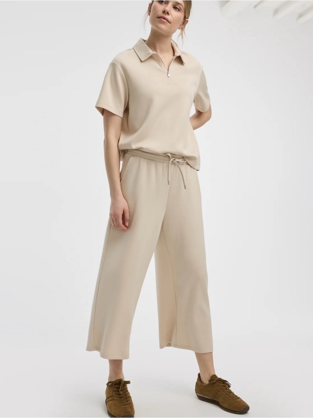 Cropped Wide-Leg Pants - HYLUX Hyba NWTs Size Medium - Picture 2 of 11